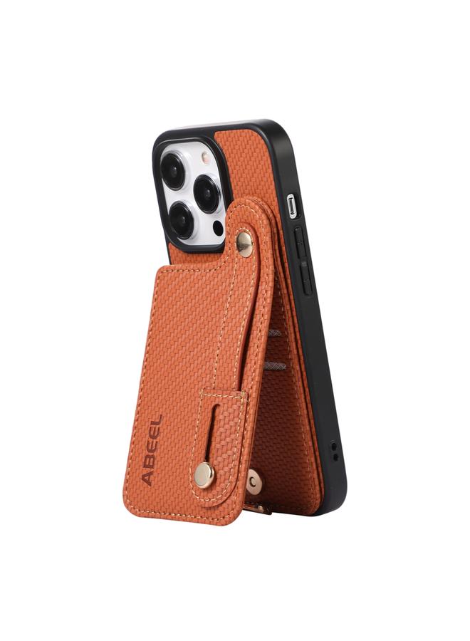 Zaboon Case For iPhone 13 Pro ABEEL Carbon Fiber RFID Card Holder Phone Case - Image 3