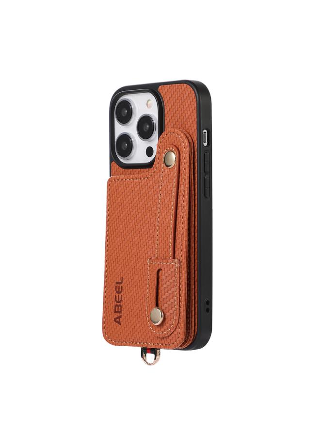 Zaboon Case For iPhone 13 Pro ABEEL Carbon Fiber RFID Card Holder Phone Case - Image 2