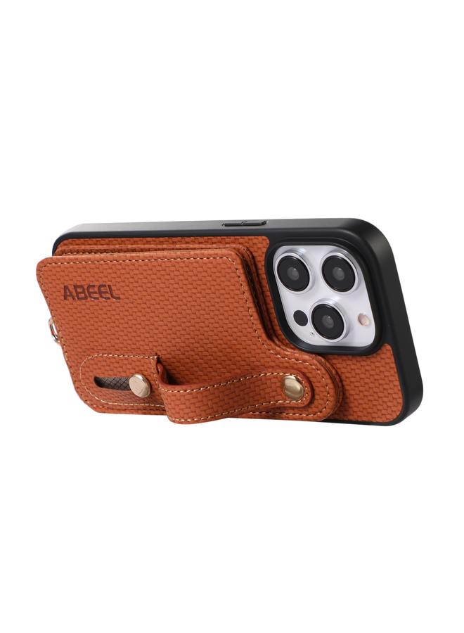 Zaboon Case For iPhone 13 Pro ABEEL Carbon Fiber RFID Card Holder Phone Case - Image 4