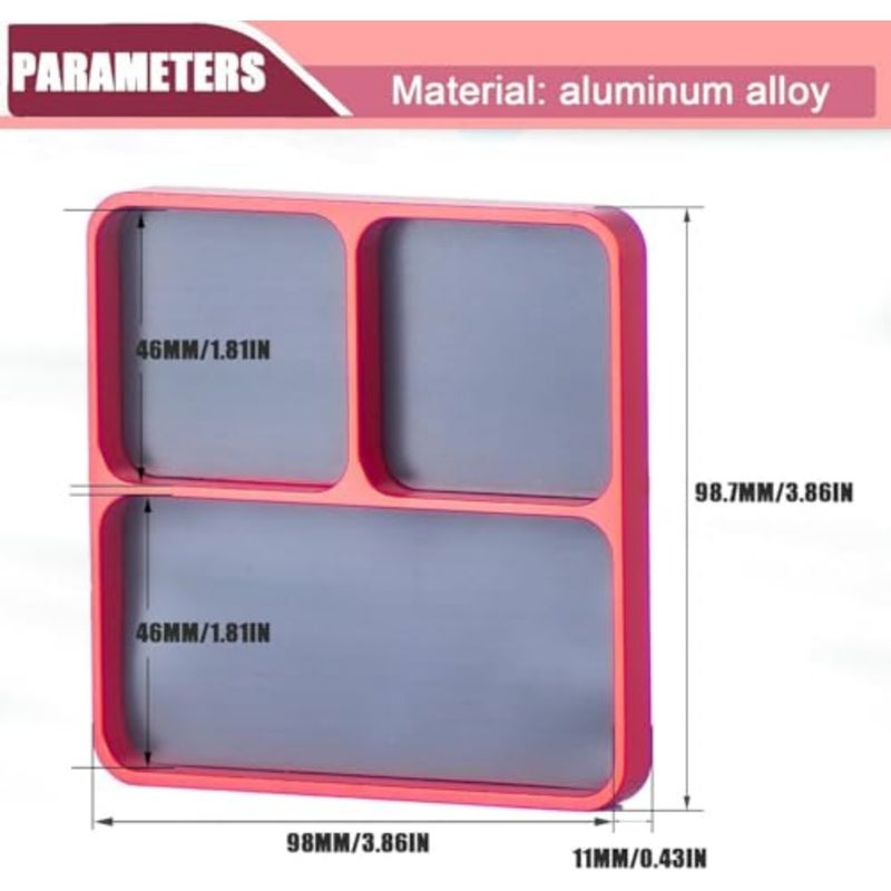 Magnetic Electronic Repair Screws and Parts Organizer Parts Tray Screws Holder for Organization Magnet Tool Tray Red - Image 2