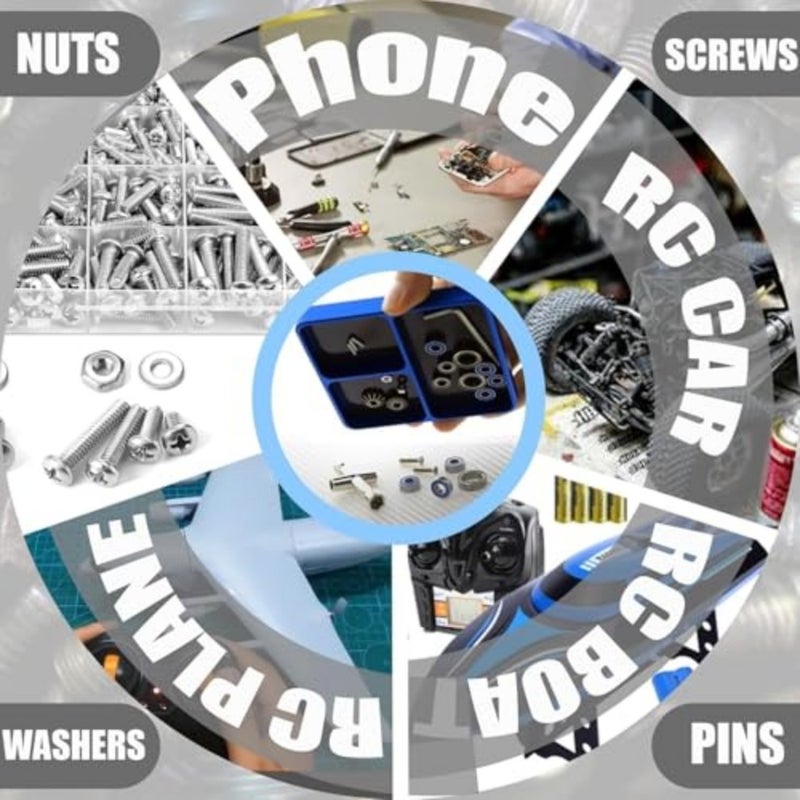 Magnetic Electronic Repair Screws and Parts Organizer Parts Tray Screws Holder for Organization Magnet Tool Tray Red - Image 5