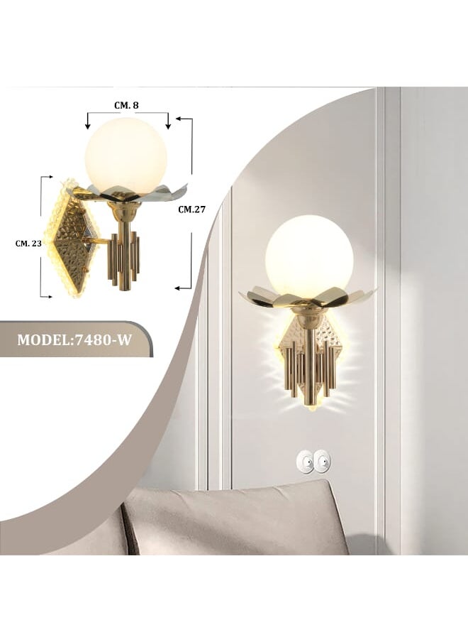Best Power - Luxury 7480-W Dimmable Gold LED Wall Lamp With Elegant Design Wall Lamp 3 Adjustable Lighting Levels for Bedrooms and Living Spaces - Image 1
