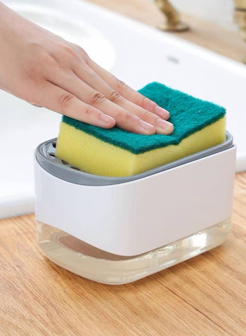 250ml Soap Dispenser and Sponge Holder | Leak-Proof and Easy to Clean - Rg  - Image 2