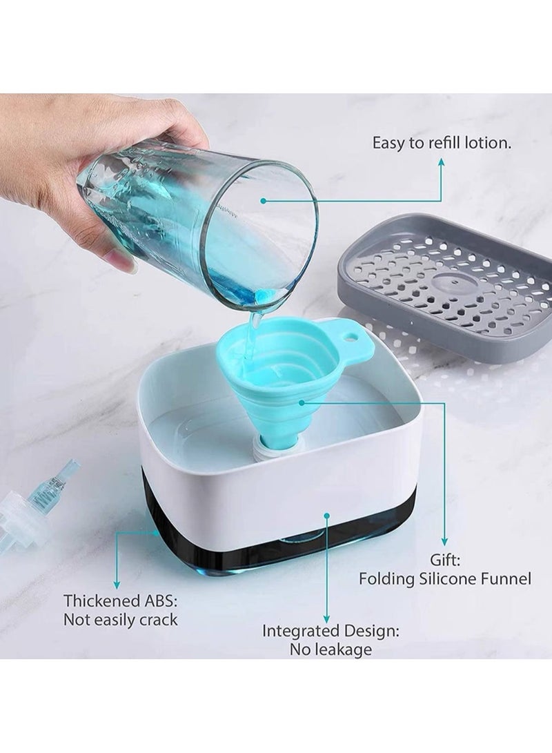 250ml Soap Dispenser and Sponge Holder | Leak-Proof and Easy to Clean - Rg  - Image 3
