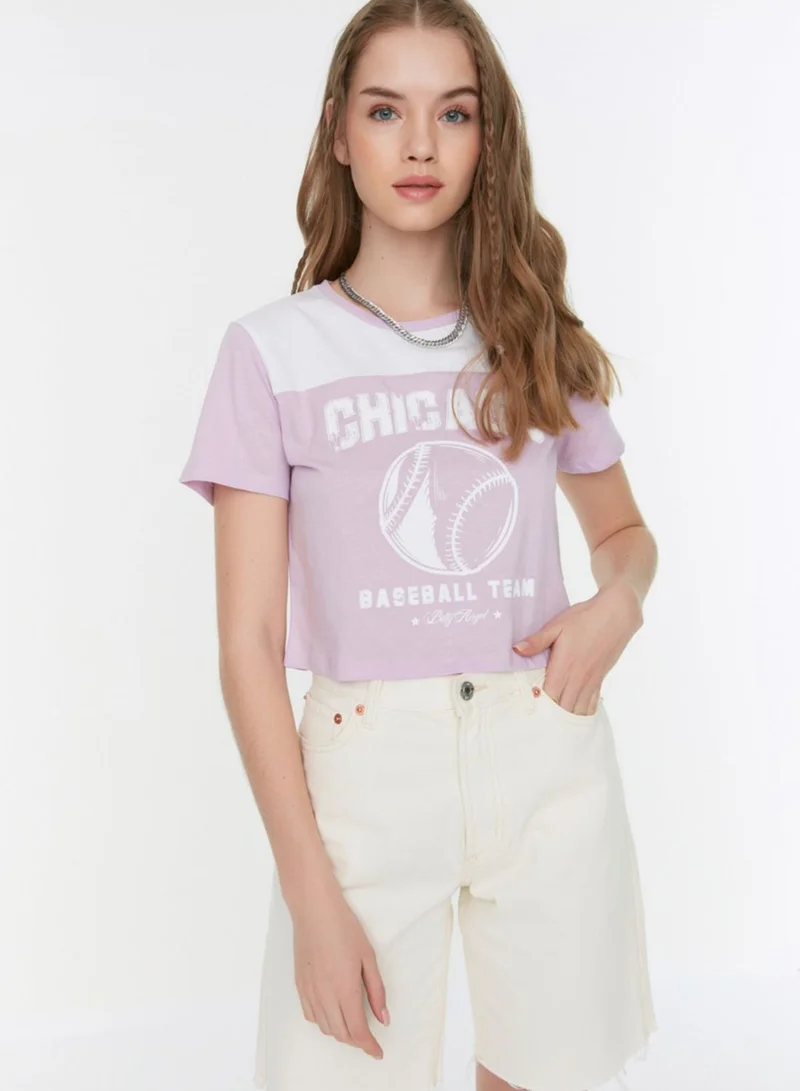 trendyol Crew Neck Graphic T-Shirt