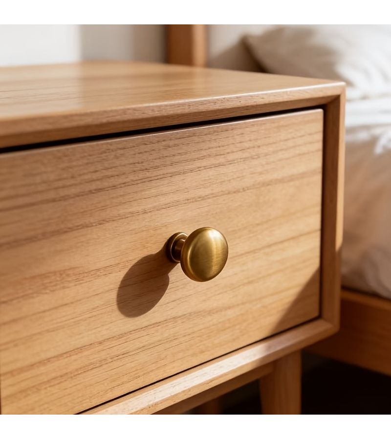 2pcs Vintage Brass Round Pulls for Cabinet Wardrobe Drawer Hardware - Image 4