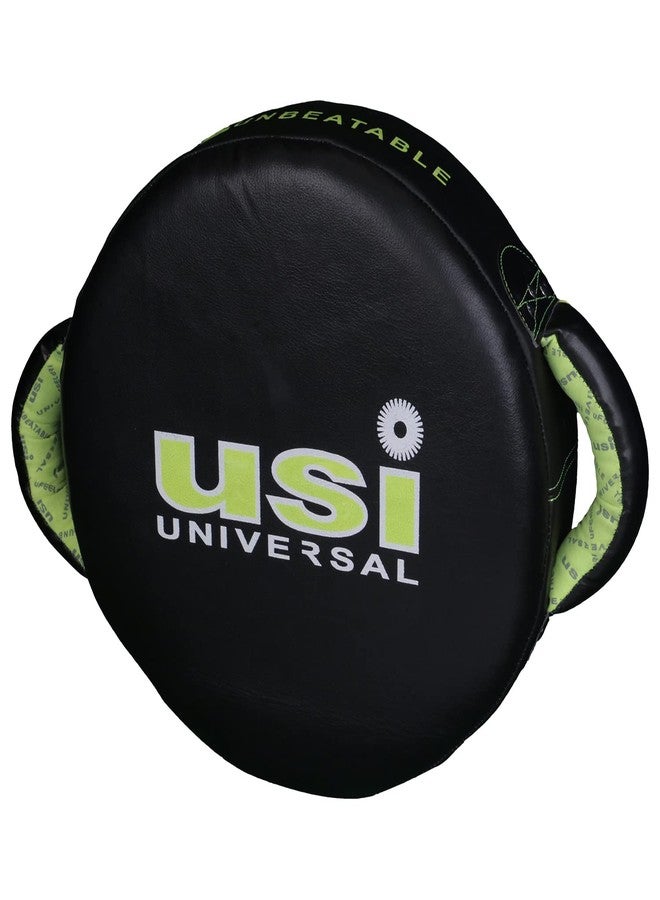 USI UNIVERSAL THE UNBEATABLE MMA Boxing Training Hit Shield, Target Kick Thai Strike Pad Single Pc, 627MW Hit Shield (Makiwara), Leather & Pu Combination, Dense Airform Padding with Air Pocket, Round - Image 2