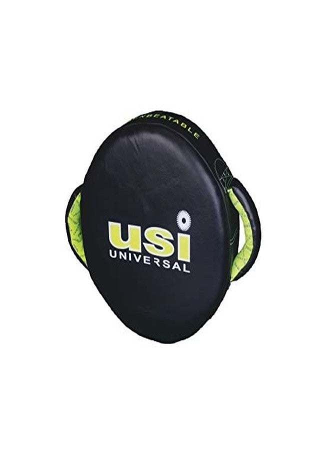 USI UNIVERSAL THE UNBEATABLE MMA Boxing Training Hit Shield, Target Kick Thai Strike Pad Single Pc, 627MW Hit Shield (Makiwara), Leather & Pu Combination, Dense Airform Padding with Air Pocket, Round - Image 5