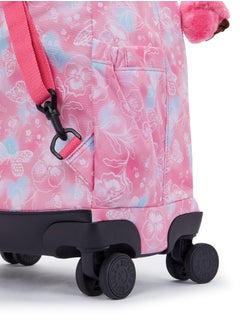 kipling New Zea Kids' Large Wheeled Backpack with Laptop Protection Garden Clouds  - Image 3