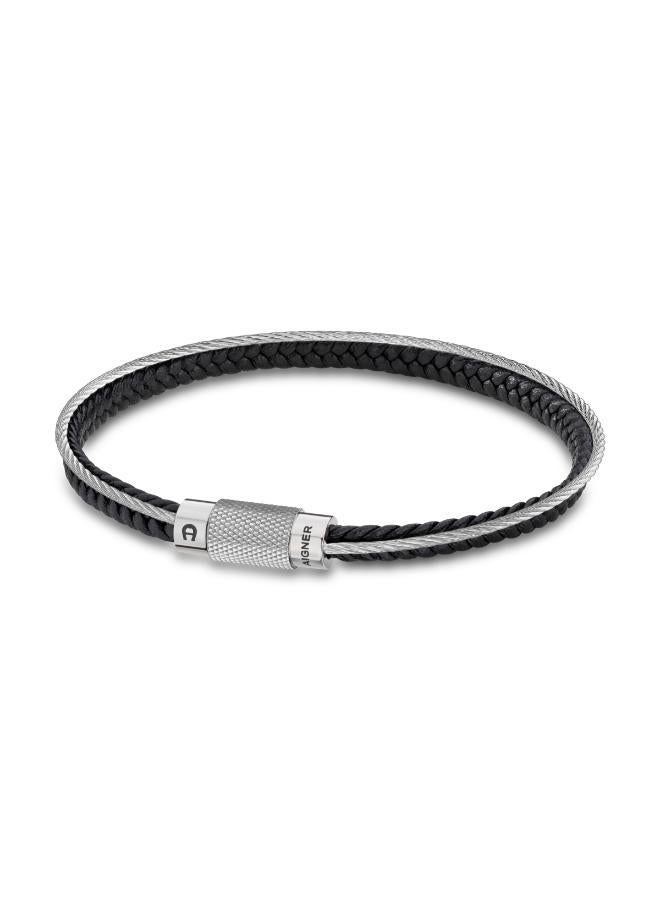 AIGNER Zeto Leather Cable Bracelet - Image 1