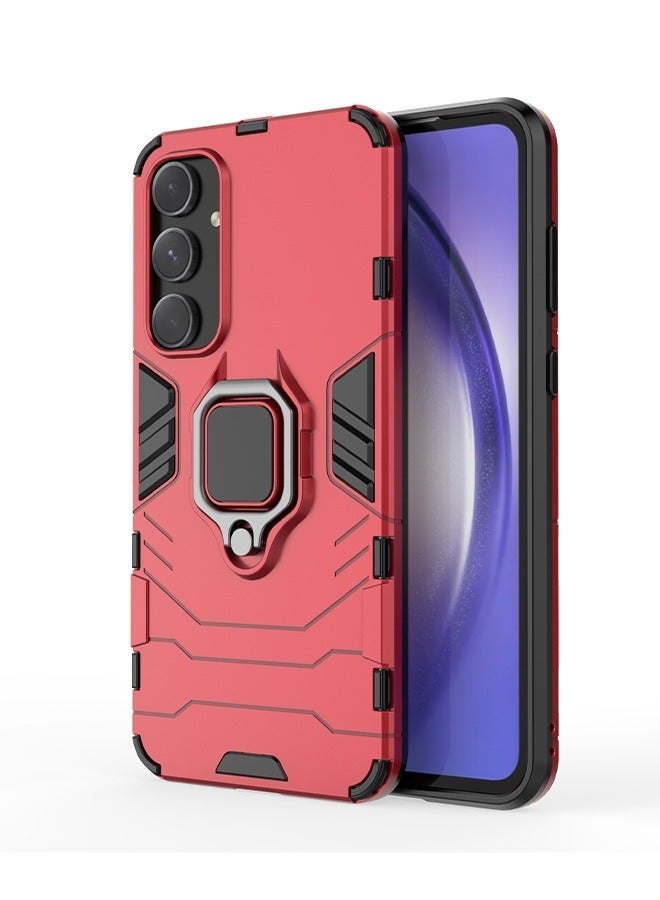 X-level Samsung Galaxy A55 5g Case Cover with Ring Kickstand Stand Back Protective Armor Dual Layer Shockproof Anti-Scratch Cover Protector Car Mount Comfortable Touch shell Phone Holder Accessory - Image 1