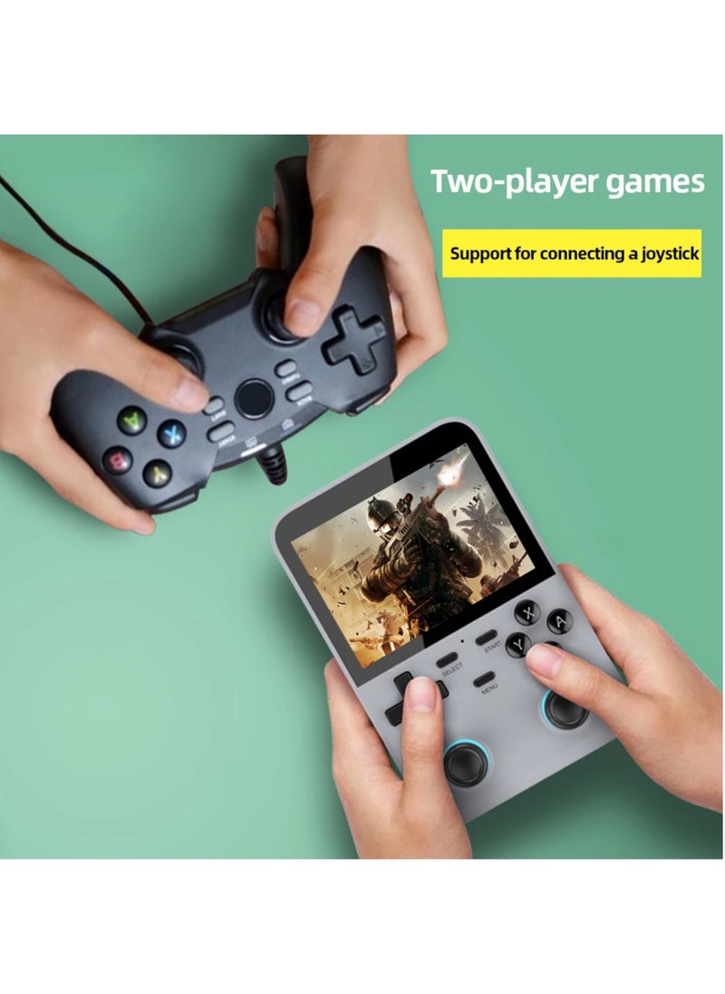 Generic - D007 Handheld Game Console with Linux System, Dual 3D Joystick System, Retro Games Console with 10000+ Classic Games, Handheld Emulator Console， Built-in 128G Memory Card (Grey) - Image 1