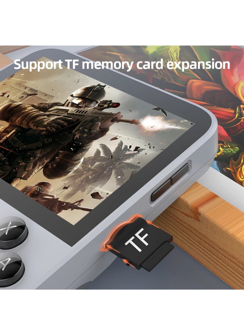 Generic - D007 Handheld Game Console with Linux System, Dual 3D Joystick System, Retro Games Console with 10000+ Classic Games, Handheld Emulator Console， Built-in 128G Memory Card (Grey) - Image 1
