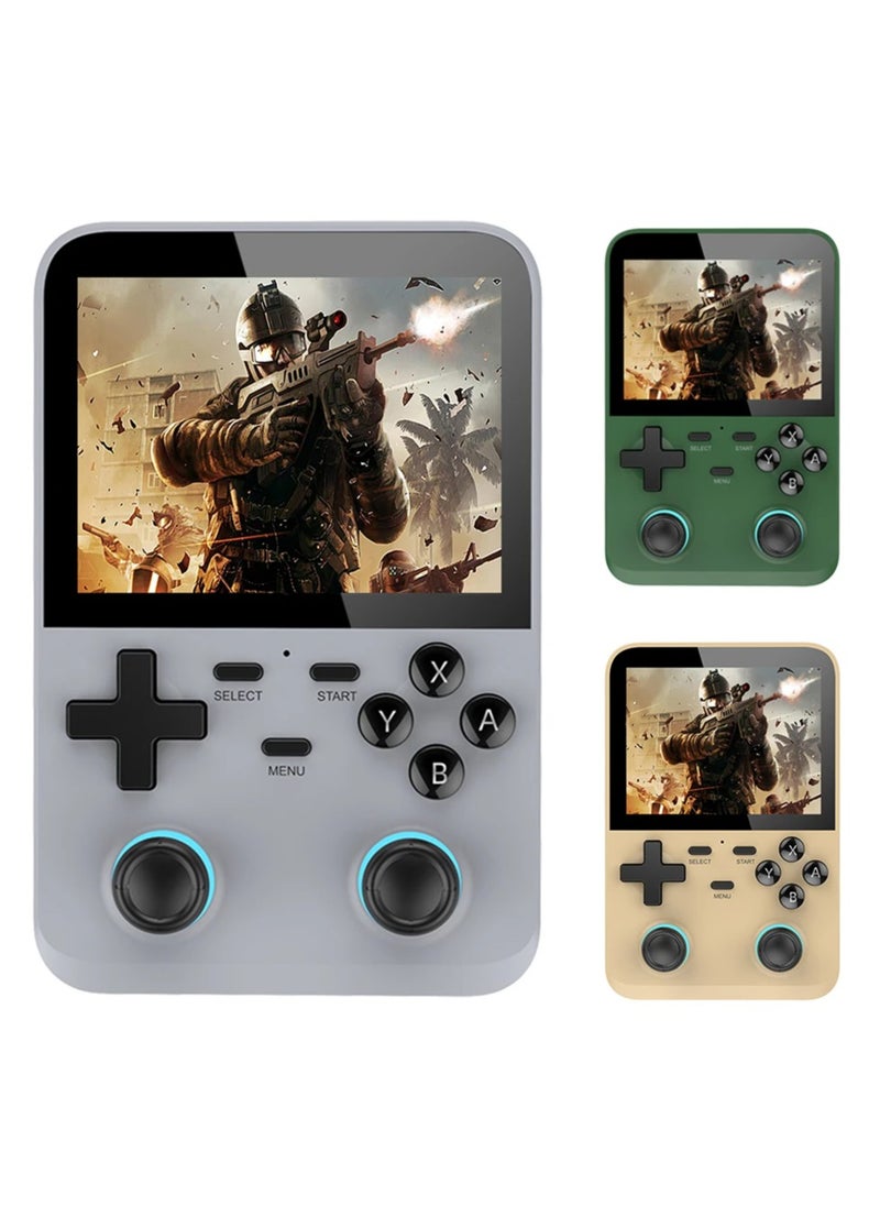 Generic - D007 Handheld Game Console with Linux System, Dual 3D Joystick System, Retro Games Console with 10000+ Classic Games, Handheld Emulator Console， Built-in 128G Memory Card (Grey) - Image 1