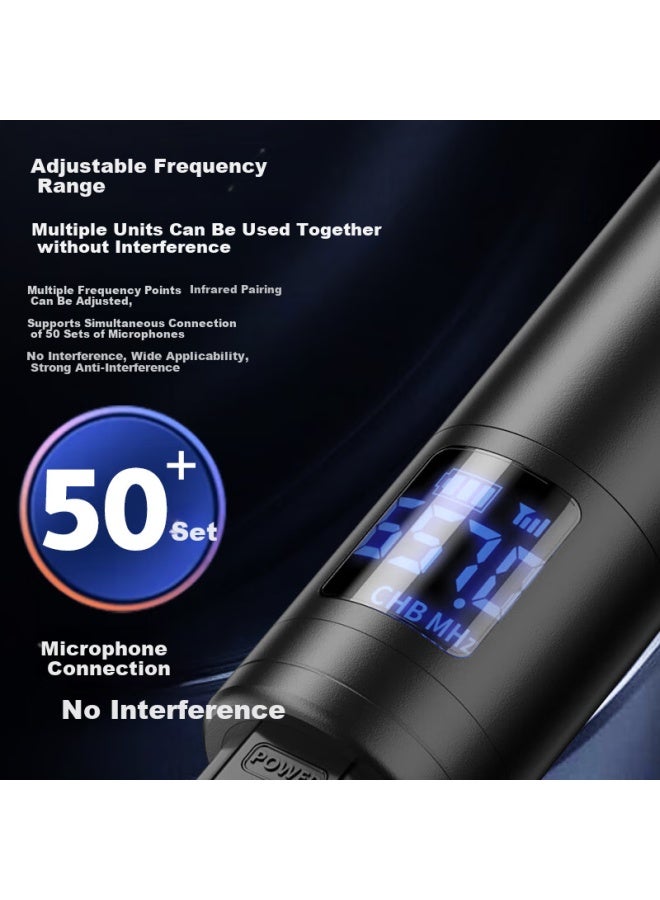 Sast Ok-186 Wireless Microphone Uhf Band For Home Ktv Singing, Stage Hosting, Lecturing, Karaoke, Conference, Speaker System, Amplifier, Fm Universal One-to Microphone - Image 3