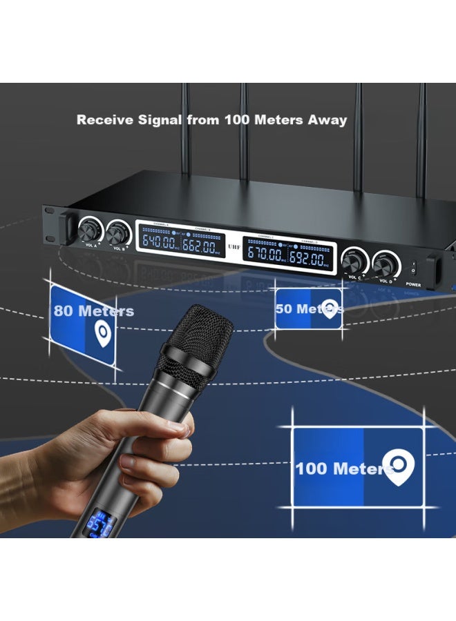 Sast Ok-186 Wireless Microphone Uhf Band For Home Ktv Singing, Stage Hosting, Lecturing, Karaoke, Conference, Speaker System, Amplifier, Fm Universal One-to Microphone - Image 2
