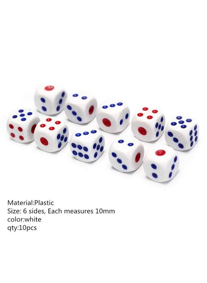 Delphinus 11.8" Jumbo Inflatable Dice, 2pack Outdoor Fun Giant Inflatable Dice Set and 12mm 10pcs Dice for Indoor and Outdoor Broad Game, Ludo and Pool Party (Red) - Image 3