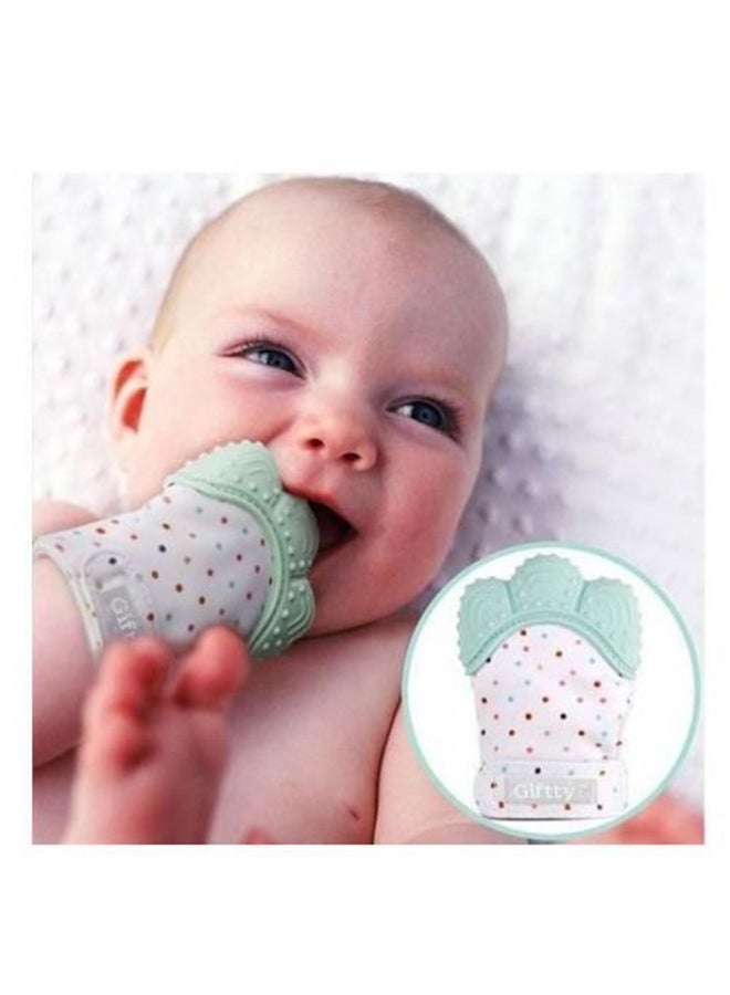 Linefy Soft Silicone, BPA, and Phthalate Free Self-soothing Pain Relief Teething Gloves for Baby (0-6 Months) - Image 2