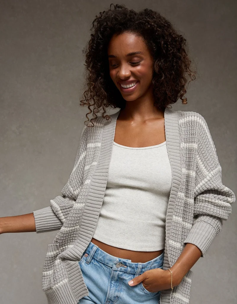 American Eagle  AE Open-Front Cardigan Sweater for Women | Best Price UAE