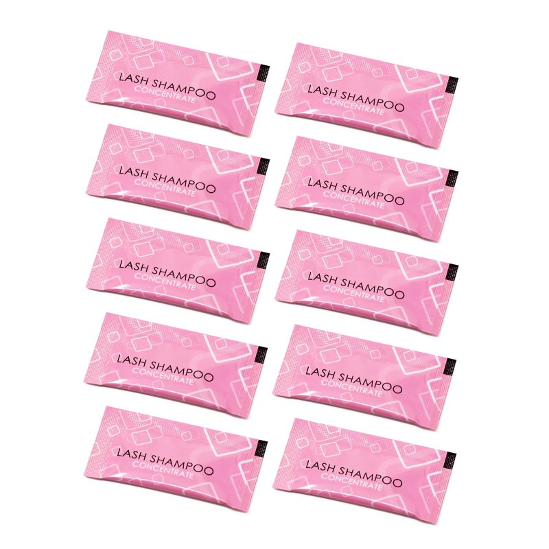 Embagol Lash Shampoo Concentrate Lash Cleaning for Eyelash Extensions Anti-allergic Hypoallergenic and Non-irritation Cleanser for Salon & Home Use(10 bags) - Image 1