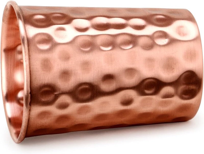 Zap Impex Copper Hammered Glass, 250ml, Set of 2 - Image 4