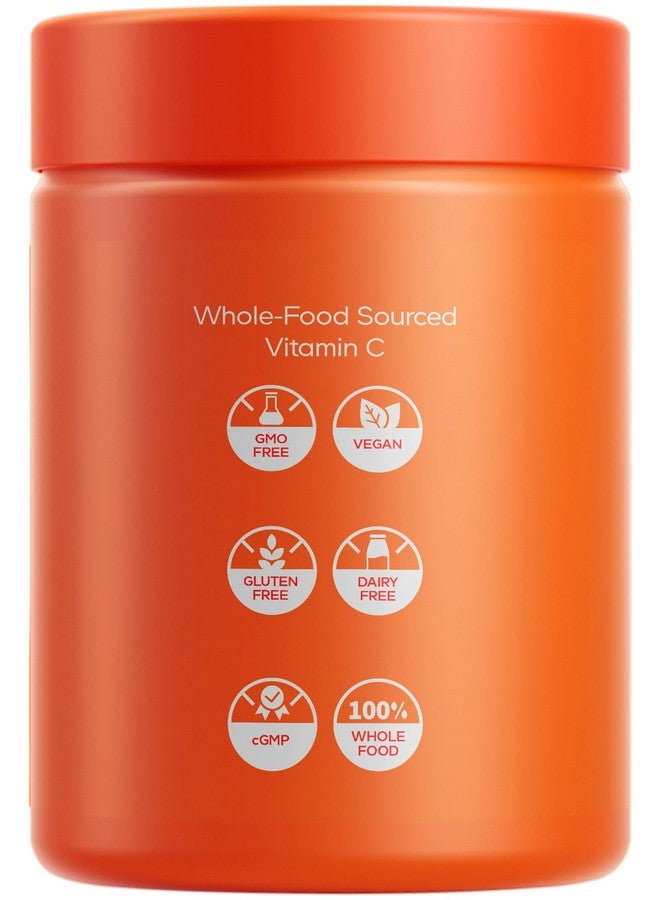 Codeage Whole Food Vitamin C Supplement - Acerola Cherry, Camu Camu, Amla Berry & Rose HIPS Blend - Citrus Bioflavonoids - Instantfood Energy Vitamins - 500mg Vitamin C Pills - Non-GMO - 60 Capsules - Image 3