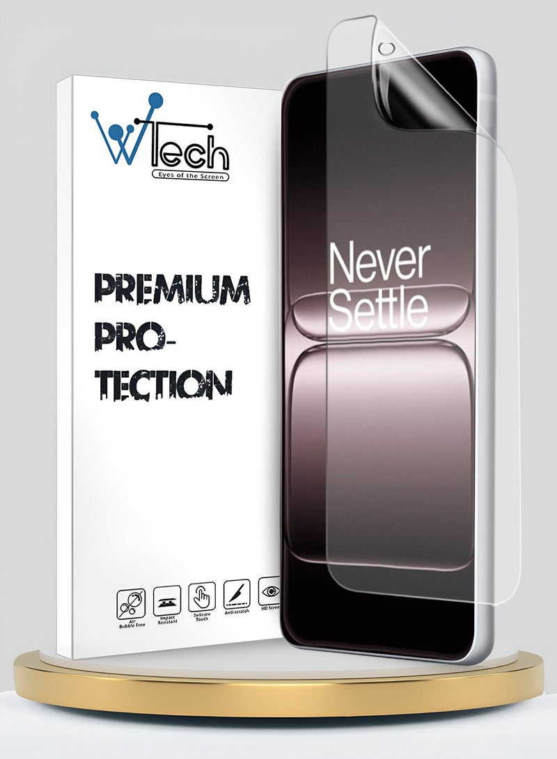 Wtech OnePlus 13T 5G 2025 Premium Hydrogel Film Thin and Flexible Screen Protector (MSHFMN) - Clear - Image 1