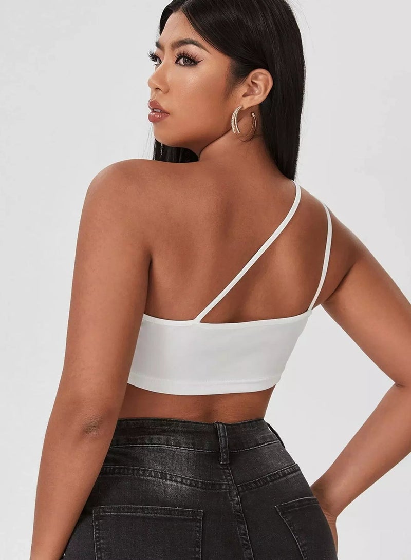 Plus One Shoulder Solid Top - Image 2