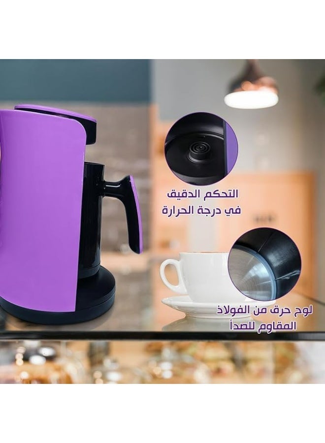 Turkish Coffee Maker Electric Multi Color – Automatic Turkish Coffee Machine with Removable Pot & Ergonomic Handle - Image 4