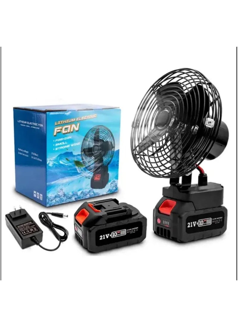 Generic Portable Fan,6 inch Portable Fan 2 Speed High Power Outdoor Desktop Cooling Fan  - Image 1