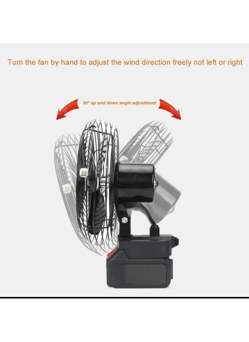 Generic Portable Fan,6 inch Portable Fan 2 Speed High Power Outdoor Desktop Cooling Fan  - Image 2