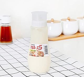 ZEESOON 5 Hole Sauce Plastic Squeeze Squirt Condiment Bottles Dispenser for Ketchup Jam Mayonnaise Mustard (White) 12.8 - Image 1