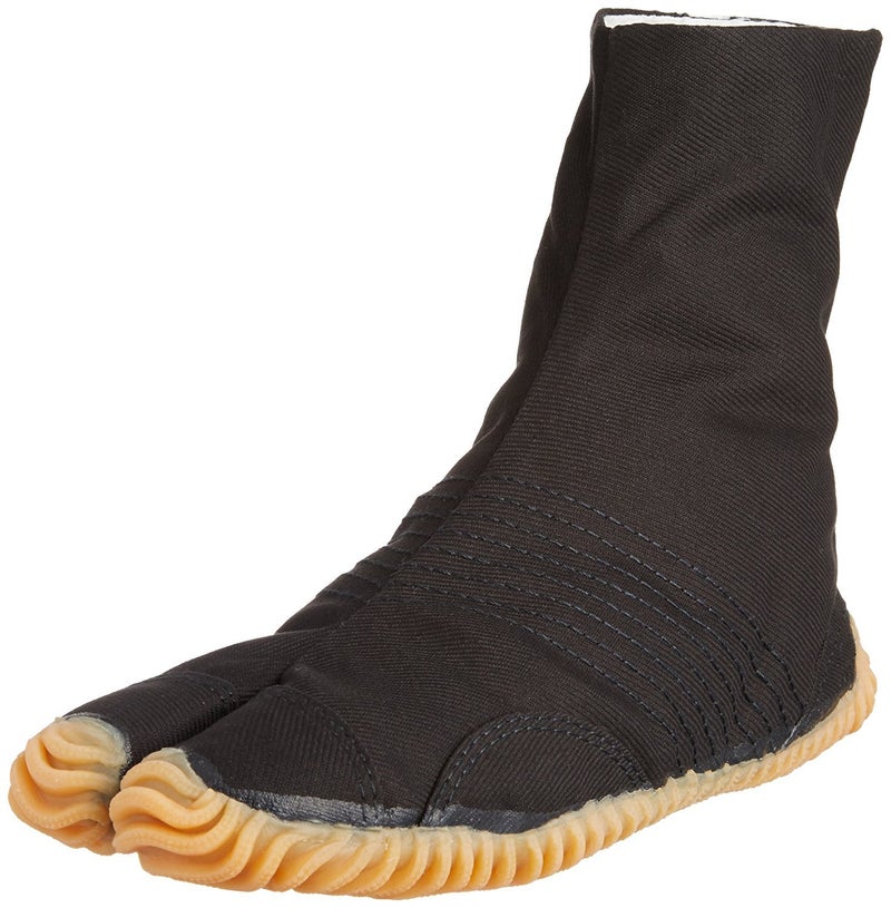 Marugo Tabi Boots Ninja Shoes Jikatabi (Outdoor tabi) MATSURI Jog 6 Size: 27.5 cm (US Size 9.5), Color: Black - Image 1