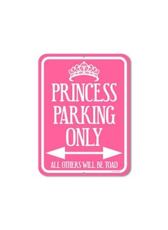 Honey Dew Gifts Funny Signs Princess Parking Sign 9 Inch By 12 Inch Metal Aluminum Princess Room Decor Made In Usa  - Image 2
