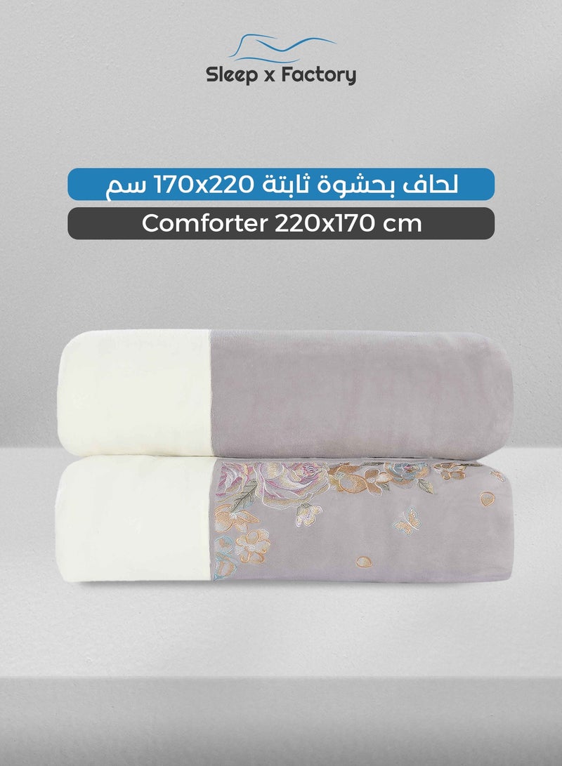 Sleep x Factory 4-Piece Winter Velvet Comforter Set – Single Size - Image 5