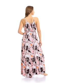 REDCOTTON Red Cotton- Women's Summer Long Printed Nightgown -simon  - Image 2