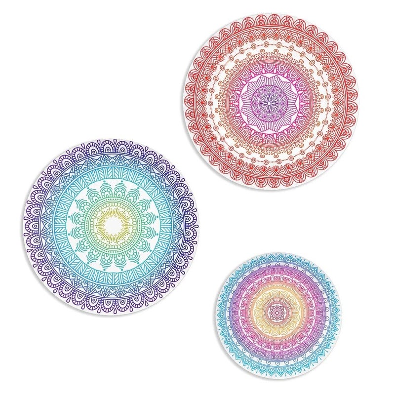 estella ® 18 Inch - 2 Pieces - MDF Board for Art and Craft - Round Wood Circles for Art & Craft | Resin, Lippan, Mandala, Painting, Wall Hanging, Clock Making, Decoration (18 inches, 5.5 mm Thick) - Image 4