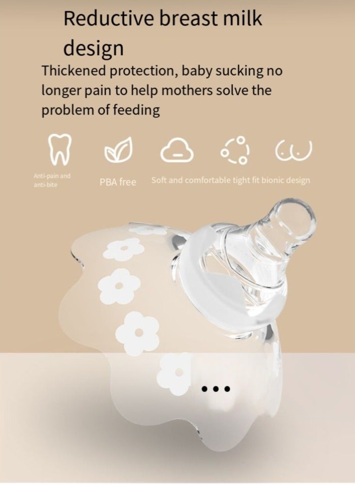 general Silicone nipple protection cover pacifier type breast shield concave feeding artifact breast protection cover anti-bite nipple sticker corrector portable box - Image 4