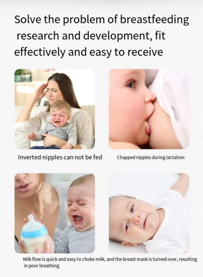 general Silicone nipple protection cover pacifier type breast shield concave feeding artifact breast protection cover anti-bite nipple sticker corrector portable box - Image 5