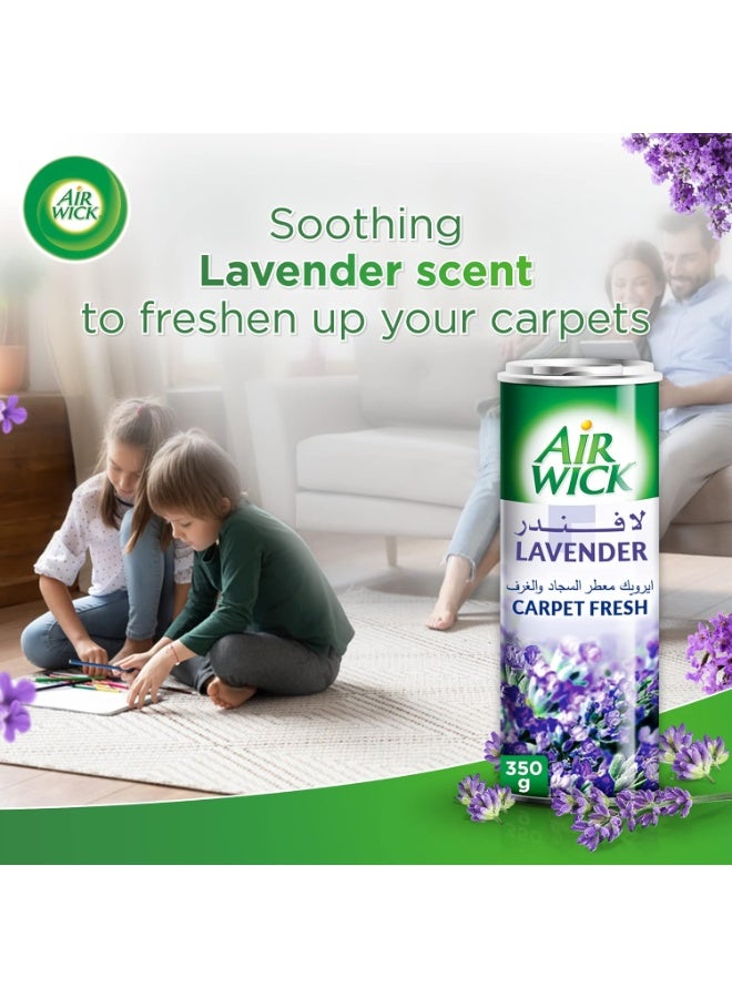 Air Wick Carpet Freshener - Lavender, 2 x 350g (2-pack) - Image 4