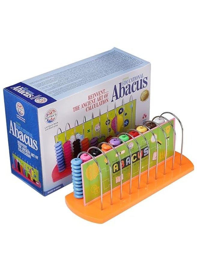 RATNA'S Ratnas Educational Abacus Senior for Kids to Count, add & Subtract with Colourful Beads Multicolor - Image 1