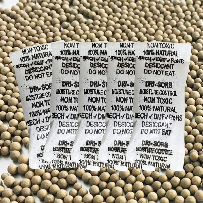 Elysian Silica Gel Pouch Clay Desiccant 1gm Pouch 150 pcs Pack Silica Gel 150gram Pack Moisture absorbents Silica Gel Bags for Moisture Room Kitchen Wardrobe Cupboard car Bedroom - Image 3