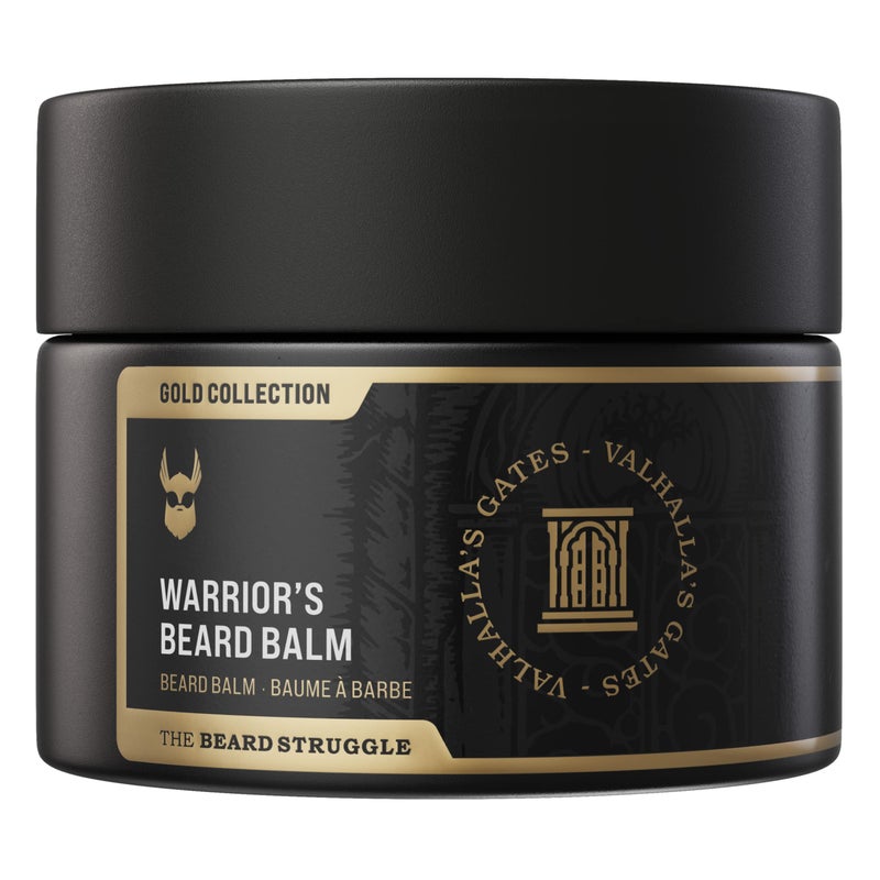The Beard Struggle Warriors Beard Balm  Gold Collection Valhallas Gates  NonGreasy LowHold Formula Luxurious CologneGrade Fragrances 100 Natural and PlantBased Ingredients  50g