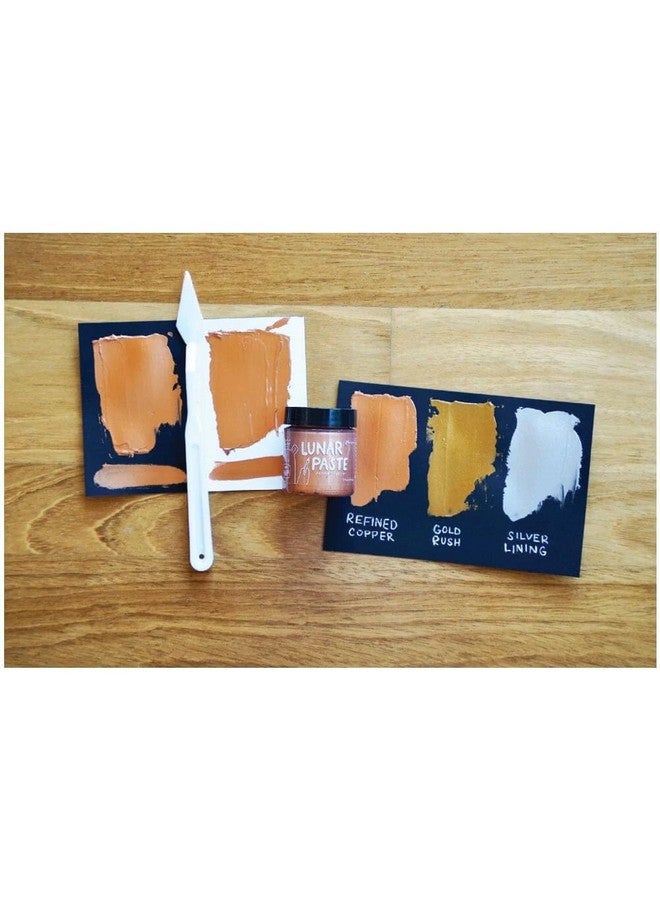 Ranger Simon Hurley Create. Metallic Lunar Paste Bundle -Gold Rush, Silver Lining And Refined Copper 2023 Release 2 Oz Jars - Image 2