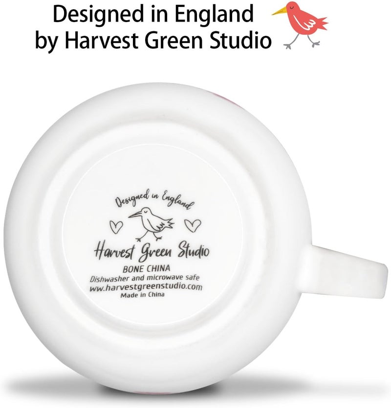 MFoffice A Heartfelt Mug Gift for Mom from Daughter Son Kids Premium 20 oz Bone China Coffee Tea Hug Mug Perfect Holiday Birthday and Mothers Day Gift for Moms Designed in England by Harvest Green Studio - Image 5