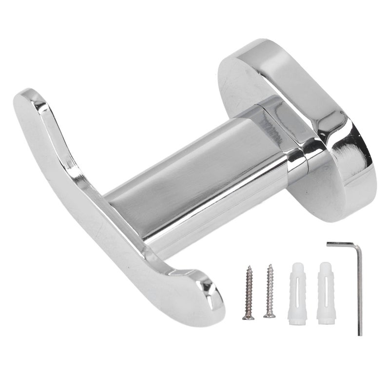 Towel Hooks Zinc Alloy Material Retro Style Space Saving Light Weight Decorative 2 Hooks Hanger for Bathroom - Image 1