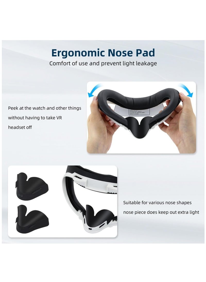 VR Cooling Fan for Oculus Quest 2 - Dual Speed Air Circulation Cooler with Sweat-Proof PU Leather Face Cover, Compatible with VR Accessories to Reduce Lens Fogging and Hot Air. - Image 5