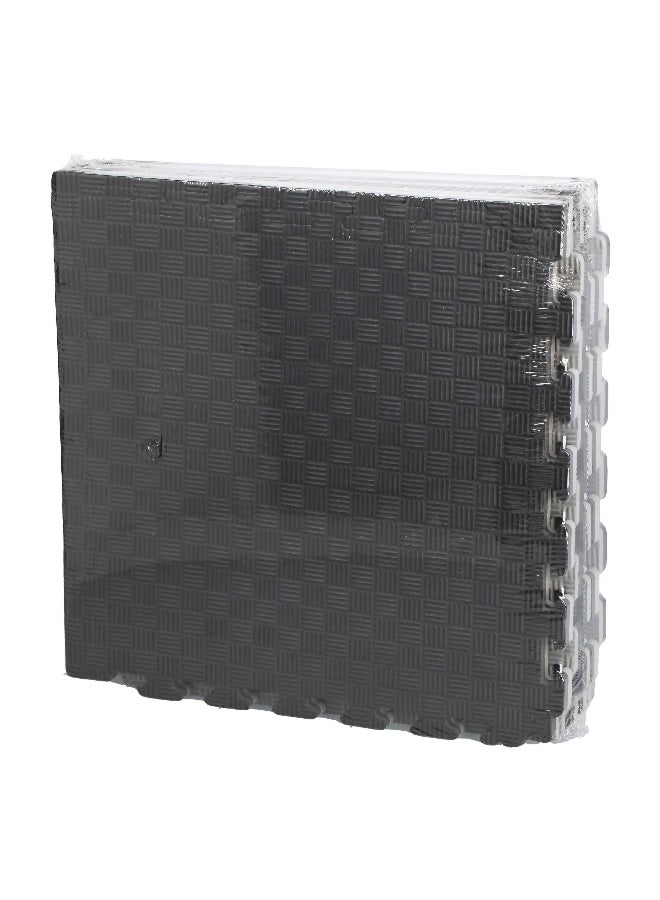 سي اس بي مجموعة من 5 قطع من سجاد ايفا رغوي مشهورة بالمتانة ومقاومة الأشعة فوق البنفسجية، باللون أسود ورمادي 52 x 13 x 57 سم CSP-EVA-004 - Image 2