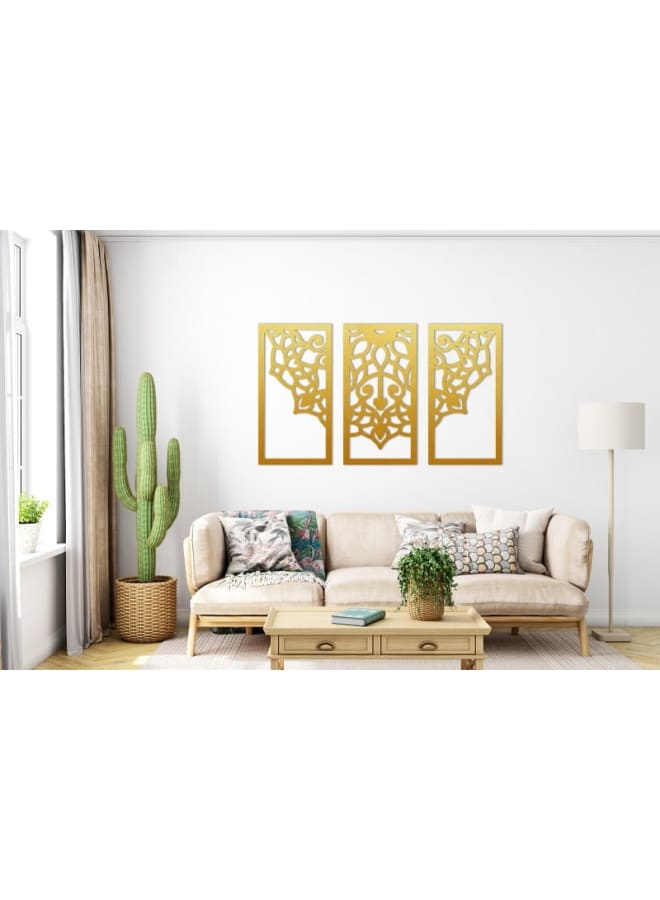 هوم جاليري لوحة جدارية خشبية ماندالا - Image 1