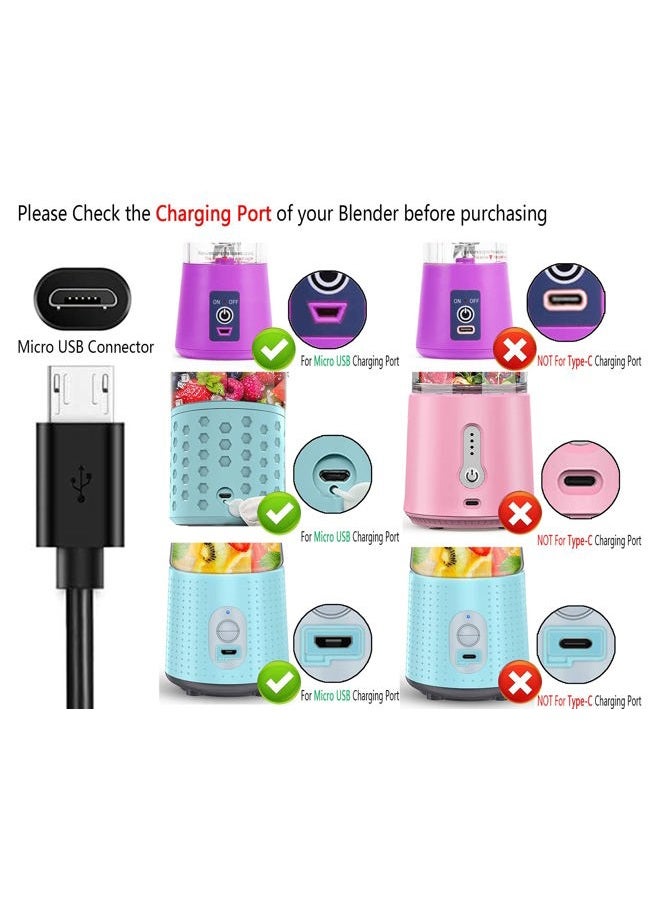 Boda Portable Blender Charger Cord, USB Charging Cable Cord Compatible with PopBabies/Supkitdin/Aoozi Portable Blender Smoothie Blenders Personal Size Blender - Image 3